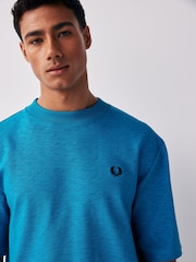 Fred Perry Relaxed Fit Slub Textured T-Shirt - Image 1 of 7