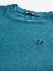 Fred Perry Relaxed Fit Slub Textured T-Shirt - Image 5 of 7
