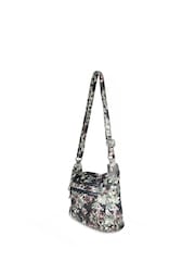 Pavers Black Floral Zip-Close Shoulder Bag - Image 4 of 6