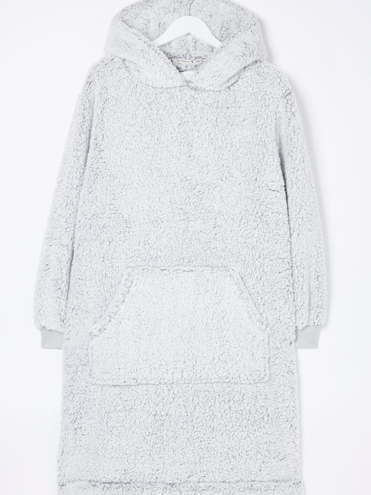FatFace Grey Carrie Fluffy Snuggle Hoodie - Image 7 of 7