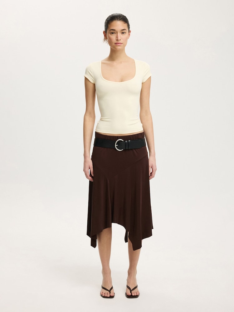 Cotton On Cream Hold Me Short Sleeve Top - Image 5 of 5 Cotton On Cream Hold Me Short Sleeve Top - Image 5 of 5