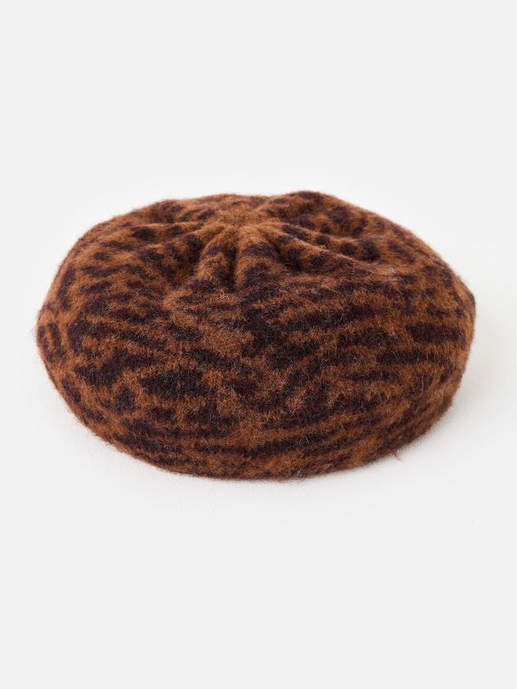 Oliver Bonas қоңыр түсті Animal Баспа бас киім - 3суретінің 1 суреті