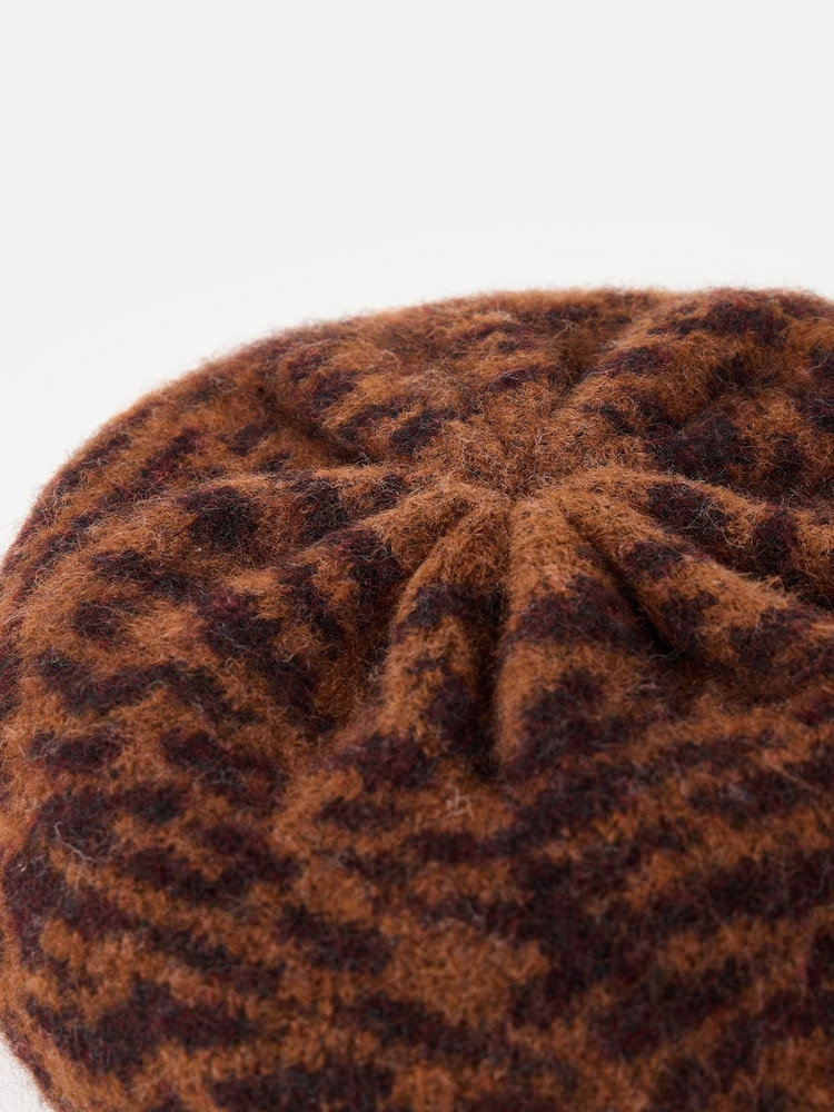 Oliver Bonas қоңыр түсті Animal Баспа бас киім - 3суретінің 2 суреті