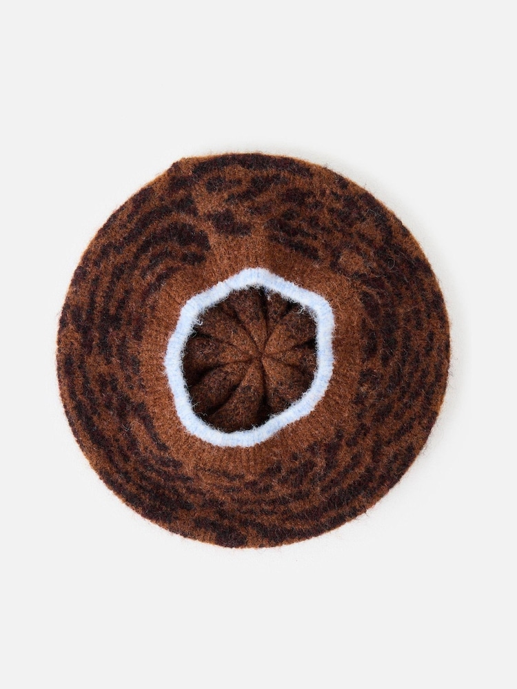 Oliver Bonas қоңыр түсті Animal Баспа бас киім - 3суретінің 3 суреті