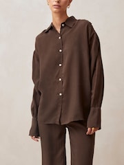 Alohas Brown Heart Blouse - Image 1 of 4