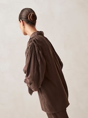 Alohas Brown Heart Blouse - Image 3 of 4