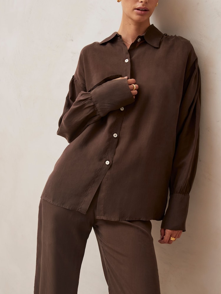 Alohas Brown Heart Blouse - Image 4 of 4