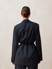 Alohas Blue Lulus Belted Blazer - Image 2 of 4