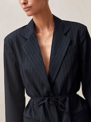 Alohas Blue Lulus Belted Blazer - Image 4 of 4