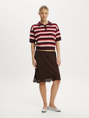 Cotton On Brown Ss Boxy Polo Shirt - Image 1 of 3