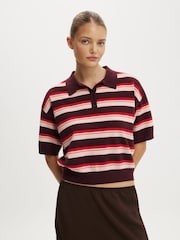 Cotton On Brown Ss Boxy Polo Shirt - Image 2 of 3