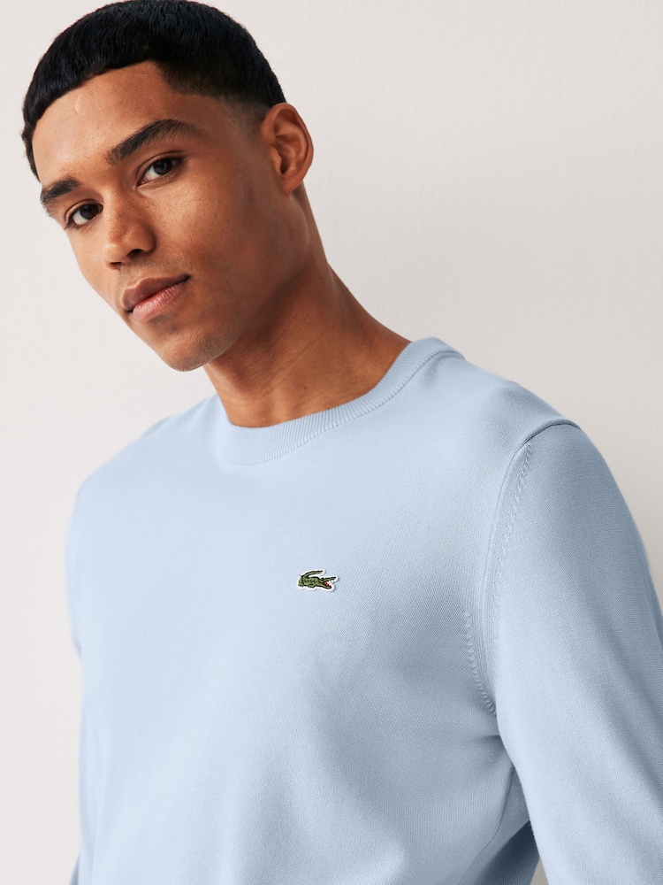 Lacoste Crew Neck Cotton Jersey Jumper - Image 2 of 5 Lacoste Crew Neck Cotton Jersey Jumper - Image 2 of 5