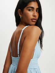 Cotton On Blue Greta Babydoll Tank - Image 4 of 4