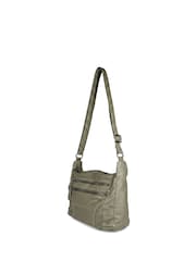 Pavers Olive Green Zip-Close Shoulder Bag - Image 3 of 6