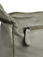 Pavers Olive Green Zip-Close Shoulder Bag - Image 6 of 6