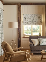 Green Ready Made Blackout Isla Floral Print Roman Blinds - Image 3 of 9