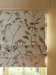 Green Ready Made Blackout Isla Floral Print Roman Blinds - Image 5 of 9