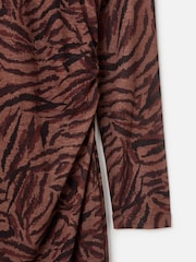 Oliver Bonas Midikleid aus Netzstoff mit Animalprint - Bild 5 von 6