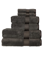 Christy Graphite Grey Supreme Hygro® - 650 GSM 100% Cotton Towel - Image 3 of 4