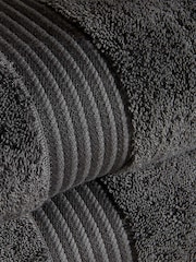 Christy Graphite Grey Supreme Hygro® - 650 GSM 100% Cotton Towel - Image 4 of 4