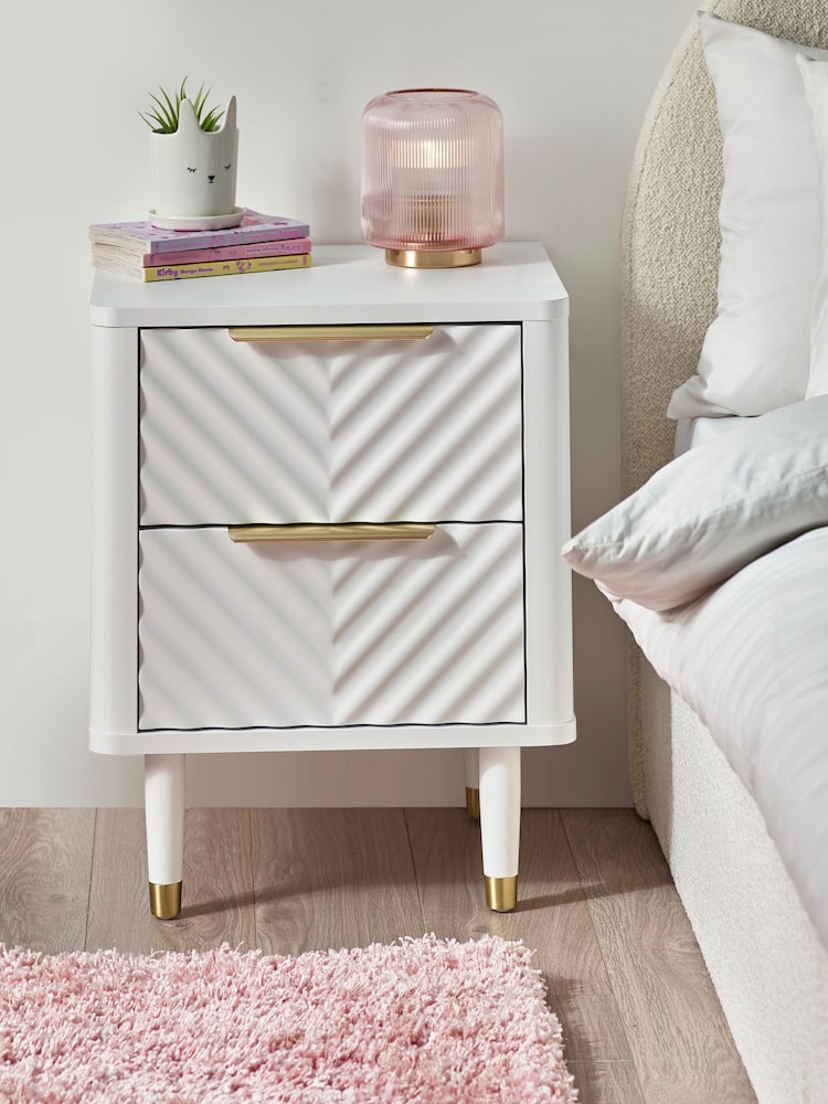 White Valencia Junior Kids Bedside Chest - Image 1 of 12