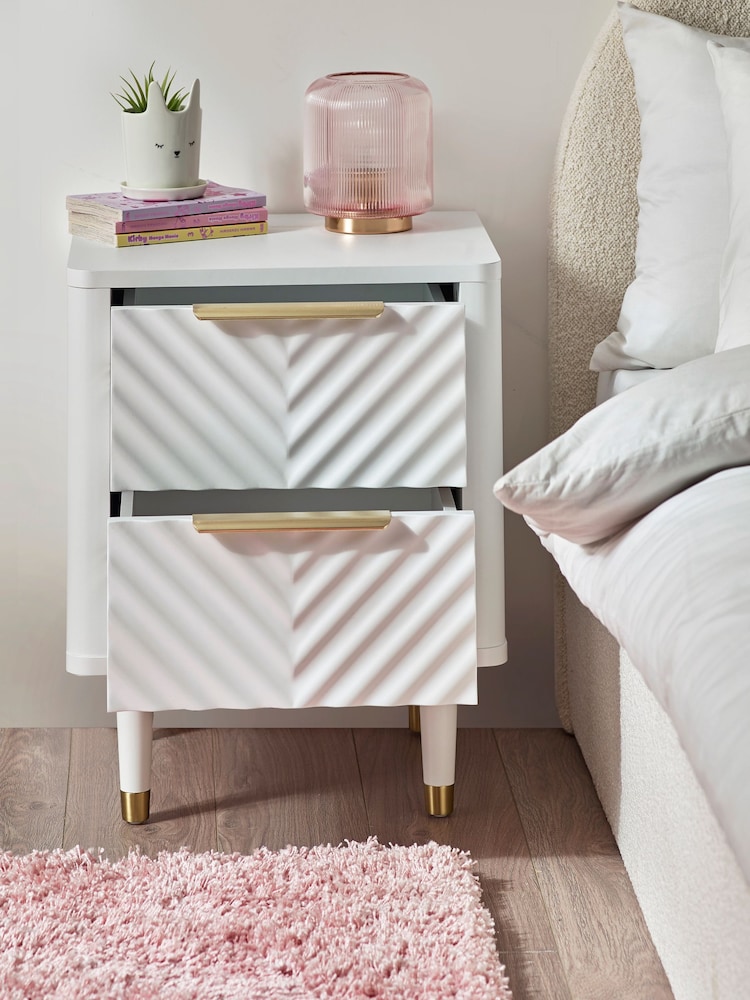 White Valencia Junior Kids Bedside Chest - Image 2 of 12