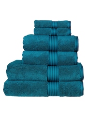 Christy Kingfisher Blue Supreme Hygro® 650GSM Supima Cotton Towel - Image 3 of 4