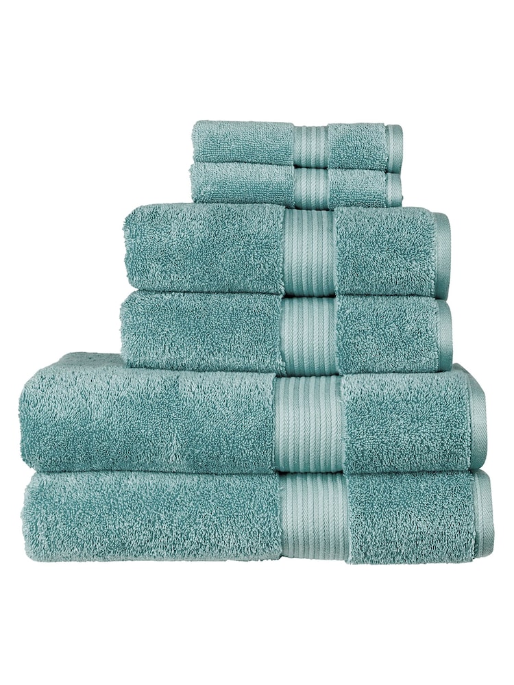 Christy Mineral Blue Supreme Hygro® 650GSM Supima Cotton Towel - Image 3 of 4