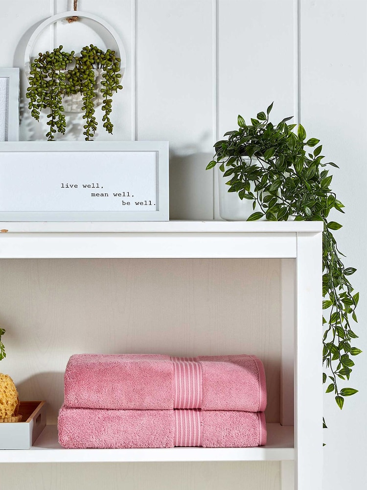 Christy Blush Pink Supreme Hygro® - 650 GSM 100% Cotton Towel - Image 2 of 4