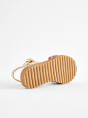 Little Bird by Jools Oliver Multi Colourful Rainbow Metallic Sandals - Image 6 of 8