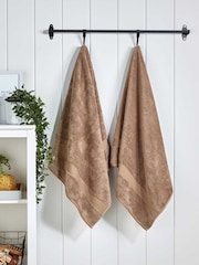 Christy Mocha Brown Supreme Hygro® 650GSM Supima Cotton Towel - Image 1 of 4
