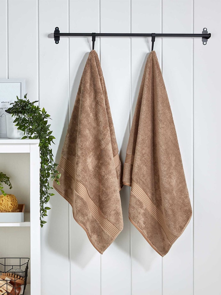 Christy Mocha Brown Supreme Hygro® 650GSM Supima Cotton Towel - Image 1 of 4