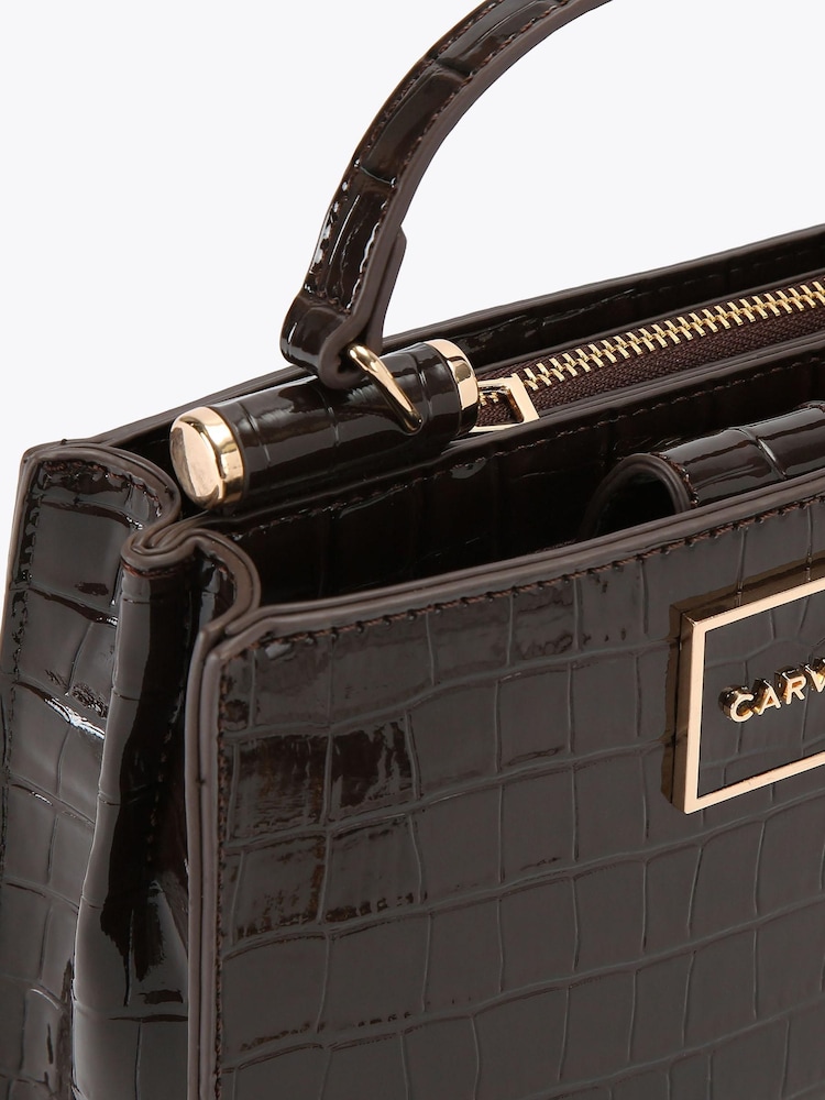 Carvela Brown Jessica Mini Tote 2 Bag - Image 4 of 4