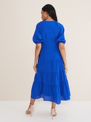 Phase Eight Blue Petite Morven Wrap Dress - Image 2 of 6