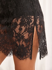 Black Lace Slip Dress - Image 6 of 6
