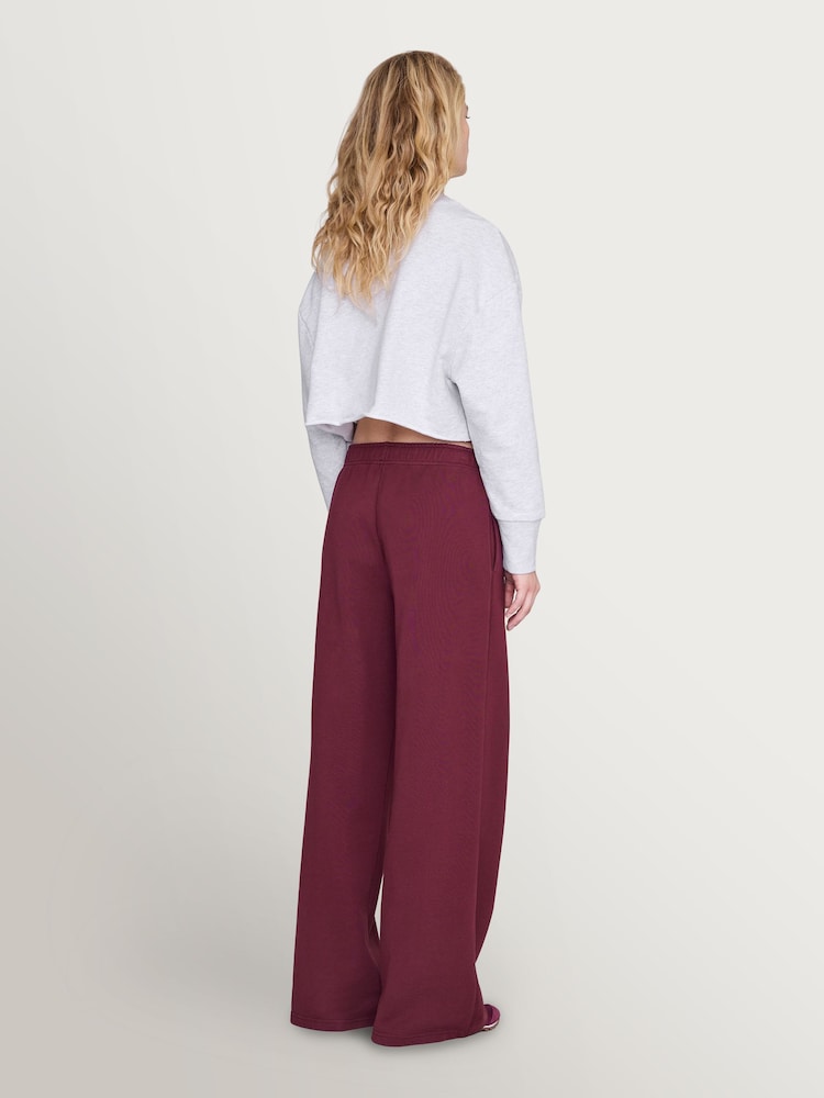ANINE BING Red Kacey Sweatpant In Burgundy - Image 2 of 4