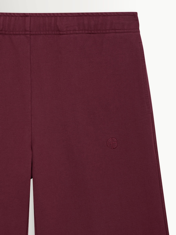 ANINE BING Red Kacey Sweatpant In Burgundy - Image 4 of 4