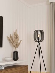 Eglo Black Romazzina Contemporary  Caged Tripod Floor Lamp - Image 1 of 4
