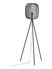 Eglo Black Romazzina Contemporary  Caged Tripod Floor Lamp - Image 3 of 4