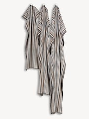 Christy Cream Carnaby Stripe Turkish Cotton Towel - Image 2 of 4