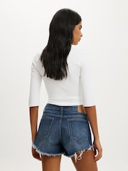Cotton On Blue Saturday Denim Shorts - Image 3 of 5