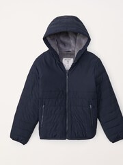 Abercrombie & Fitch Puffer Jacket Black Coat - Image 1 of 6
