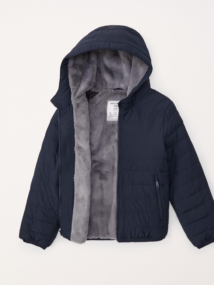 Abercrombie & Fitch Puffer Jacket Black Coat - Image 2 of 6