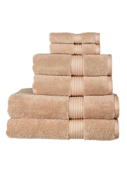 Christy Stone Beige Supreme Hygro® - 650 GSM 100% Cotton Towel - Image 3 of 4