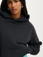 Cotton On Black Boxy Fleece Hoodie - Image 3 of 5