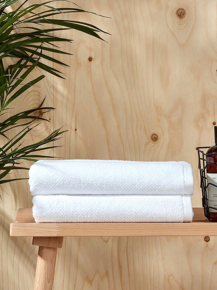 Christy Brixton Popcorn Textured Weave Cotton Towel - Изображение 2 из 3