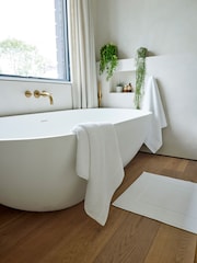 Christy White Cotton Fluffy Twist Towel - Image 1 of 4