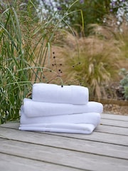 Christy White Cotton Fluffy Twist Towel - Image 2 of 4