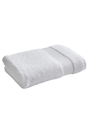 Christy White Cotton Fluffy Twist Towel - Image 4 of 4