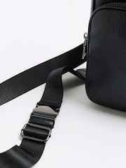 River Island Black Pebbled Cross-Body Bag - Image 1 of 4